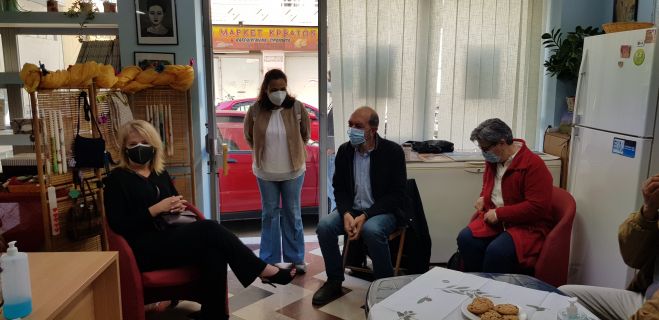 Δελτίο Τύπου. Επίσκεψη Δούρου, Μπελαβίλα στο ΚΕΘΕΑ "Νόστος" στον Πειραιά. Μαζί με τους ανθρώπους του ΚΕΘΕΑ κόντρα στα σχέδια Μητσοτάκη.