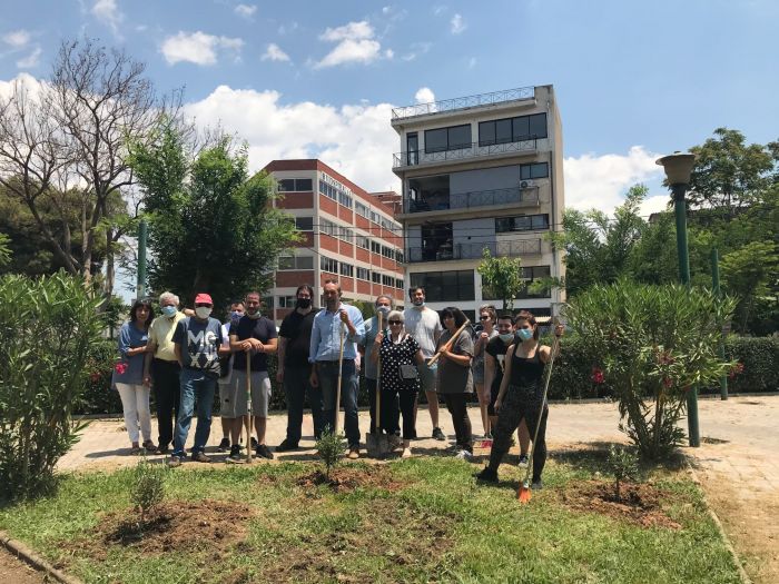 Δενδροφύτευση την Ημέρα Περιβάλλοντος 2021 στο Πάρκο Αργυροκάστρου.