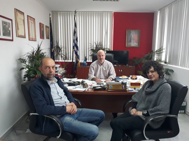 Συνάντηση του Νίκου Μπελαβίλα με τον Διοικητή της Τροχαίας Πειραιά